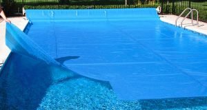 blue solar pool cover
