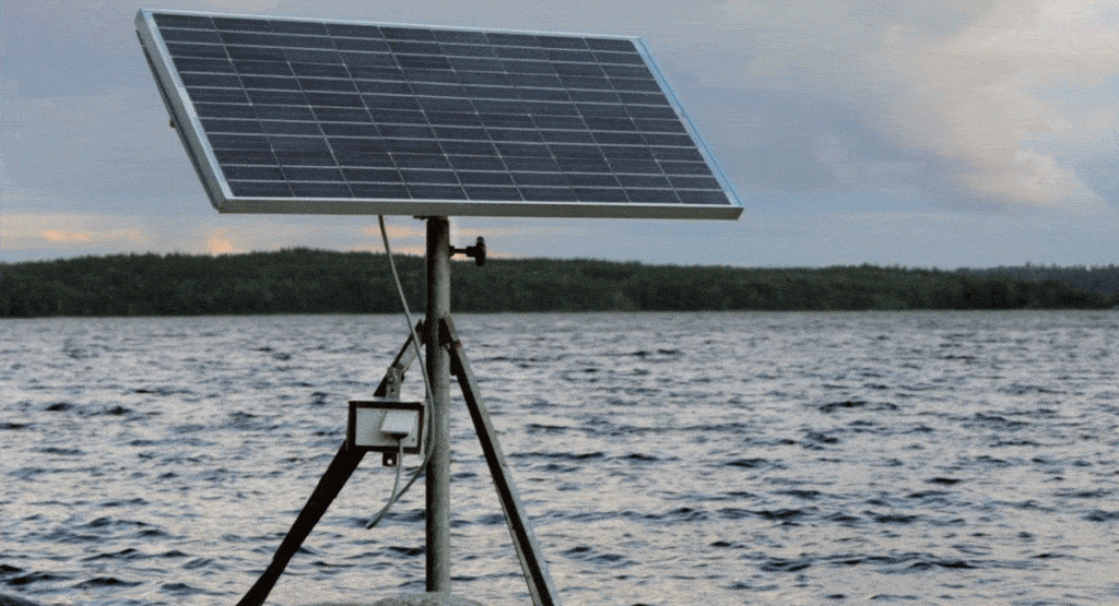 portable solar panel stand