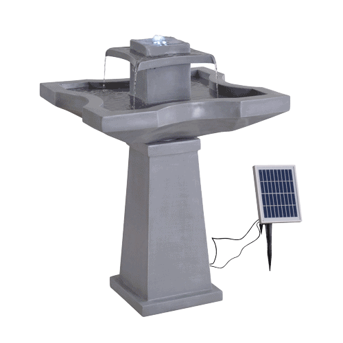 solar powered water fountain