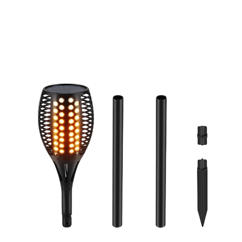 TomCare Solar Waterproof Flickering Flames Torches