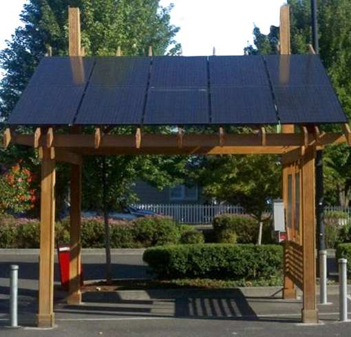 outdoor solar powered pergola