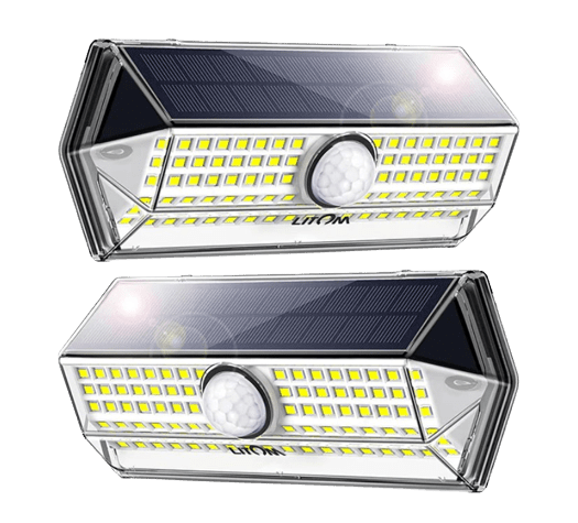 Litom 120 LED Solar Motion Lights