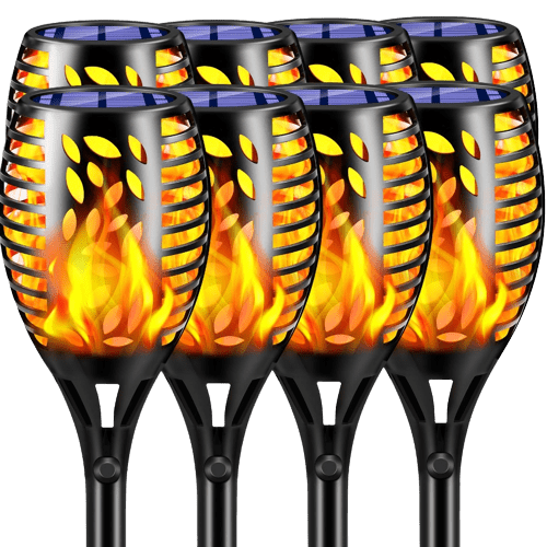 tomcare Solar Powered Tiki Torches 