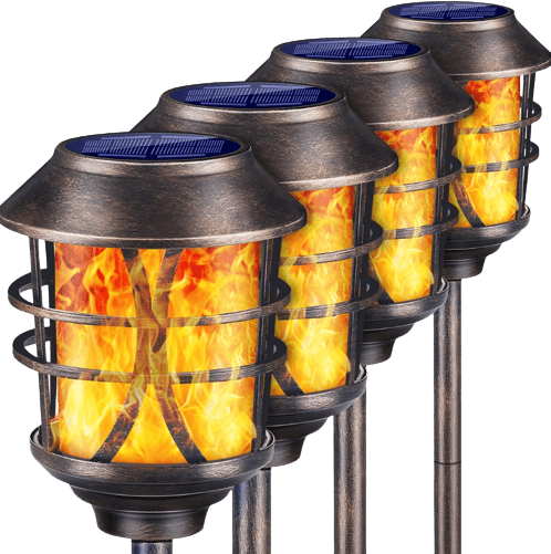 Solar Powered Tiki Torches