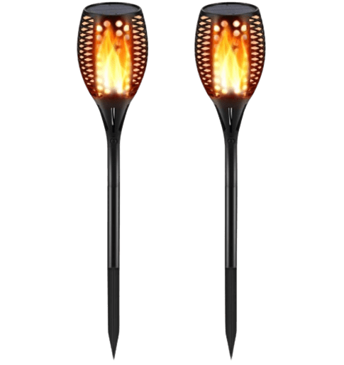 TomCare Solar Waterproof Flickering Flames Torches