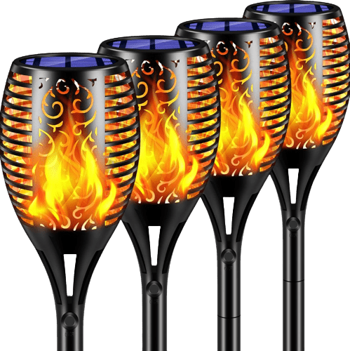 tomcare Solar Powered Tiki Torches 