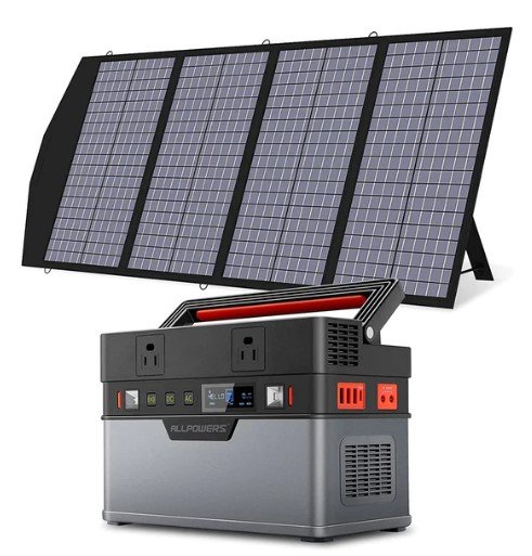 Allpowers solar generator and panel