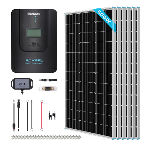 Acopower 600W Mono Black RV Solar System