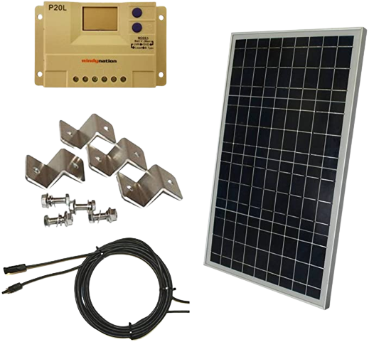 windynation 30 watt solar panel kit